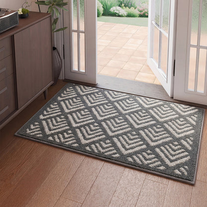 Textured Geometric Doormat