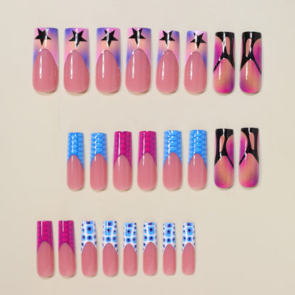Artistic Press-On Nail Art Extensions Acalora