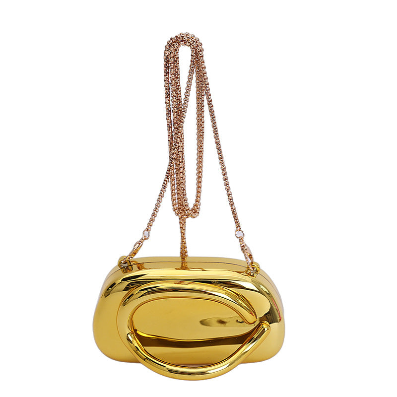 Chic Metallic Evening Clutch Acalora