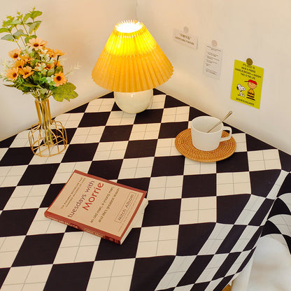 Decorative Checked Tablecloth