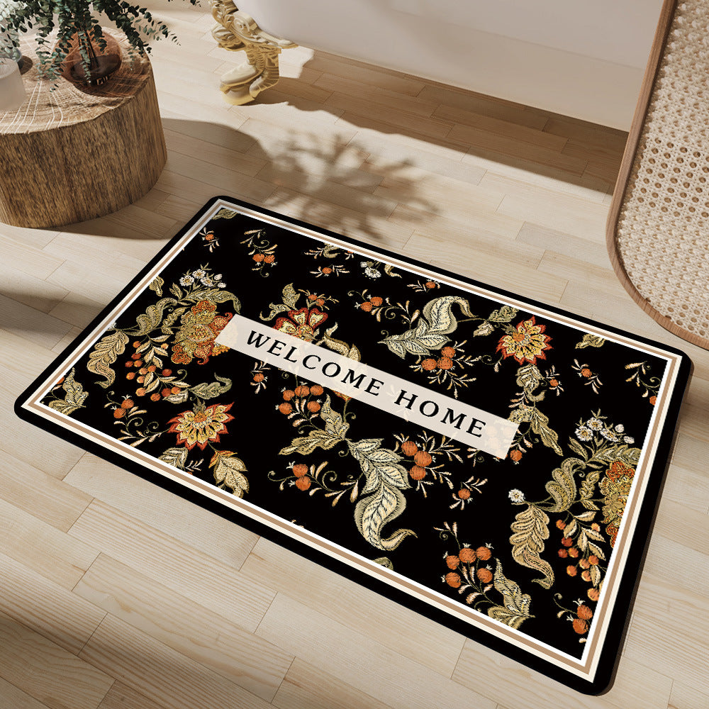 Geometric Pattern Decorative Floor Mat Acalora