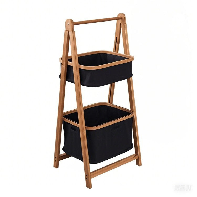 Elegant storage stand with two compartments Acalora