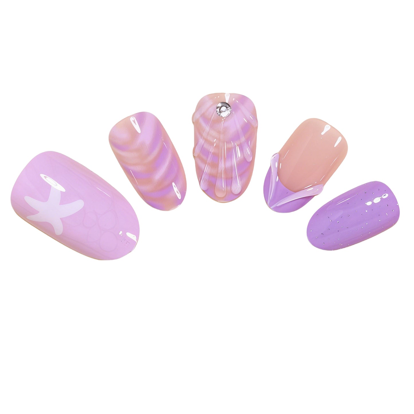 Ocean-Inspired Nail Art Set Acalora