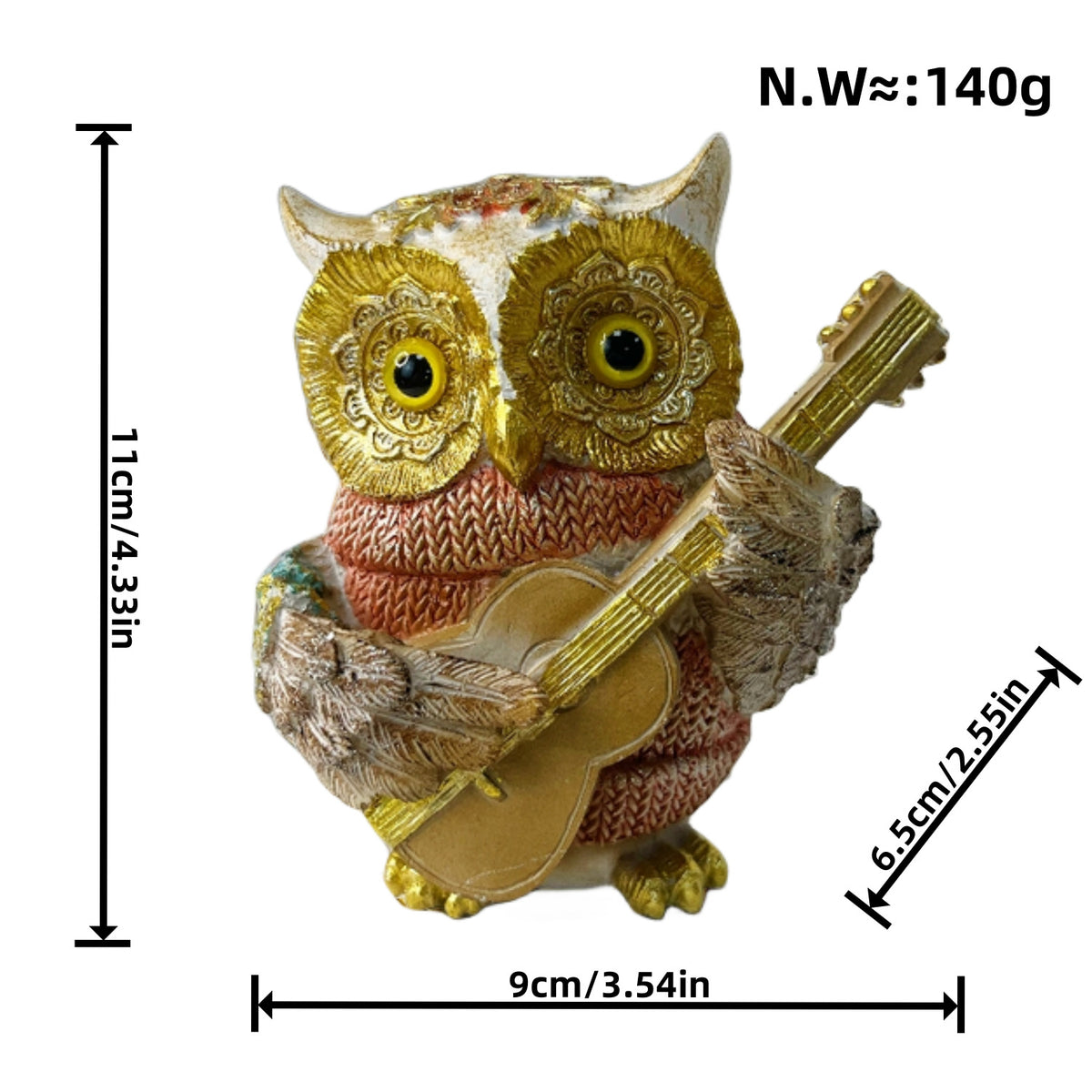 Artful owl figure in maritime design Acalora