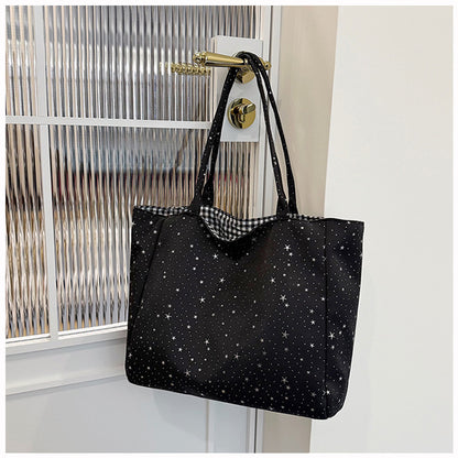 Stylish Star-Patterned Tote Bag Acalora