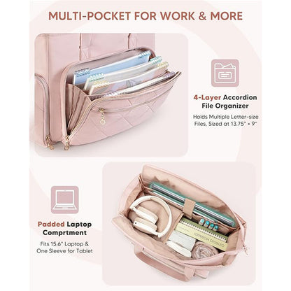 Insulated Multi-Pocket Lunch Tote Acalora