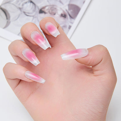 Ombre Long Coffin Press-On Nails Acalora