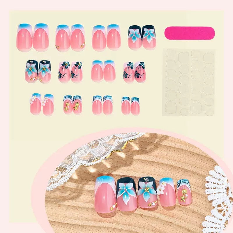 Floral 3D Decorative Nail Art Extensions Acalora