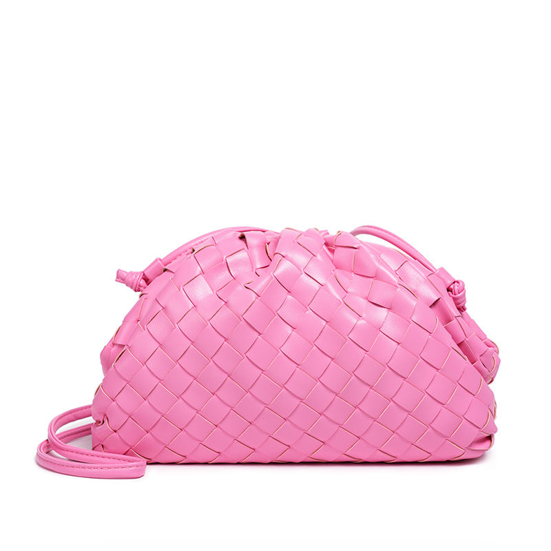 Textured Woven Handheld Clutch Acalora