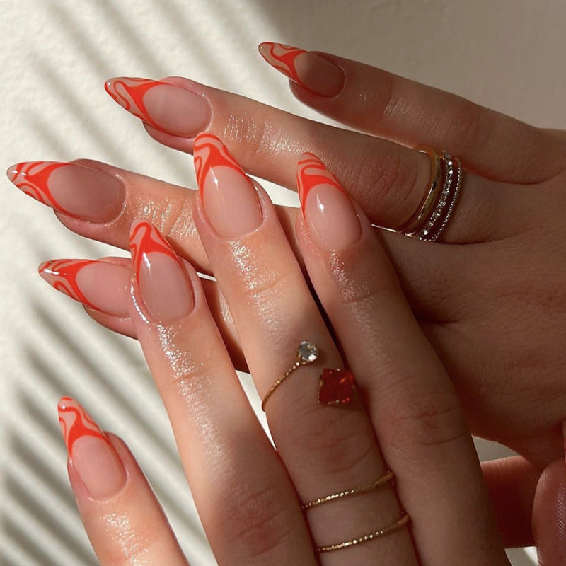 Artistic Flame-Design Press-On Nail Kit Acalora