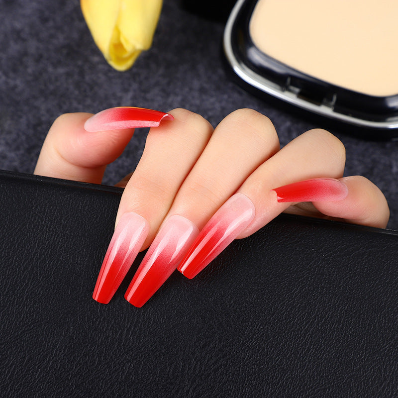 Artificial nails in elegant ombre design Acalora