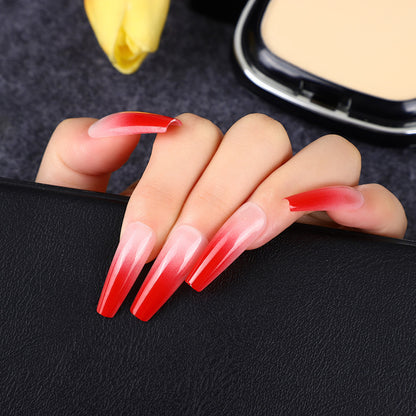 Artificial nails in elegant ombre design Acalora