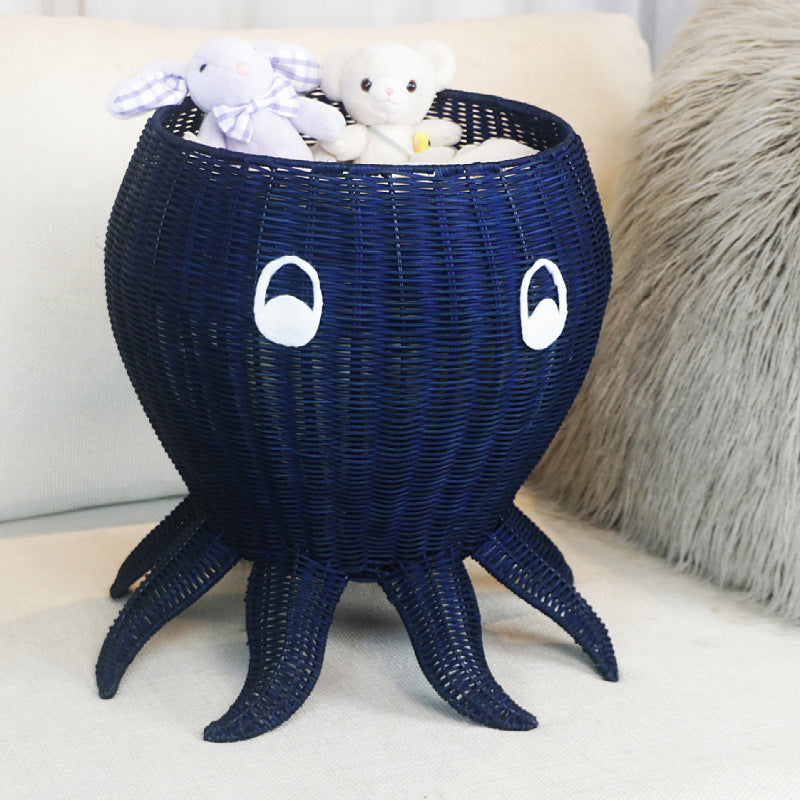 Cute Octopus-Shaped Woven Planter Acalora