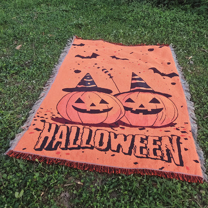 Halloween-Themed Throw Blanket