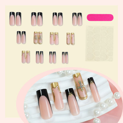 Elegant Structured Press-On Nail Art Set Acalora