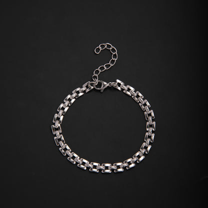 Elegant Geometric Link Bracelet Acalora