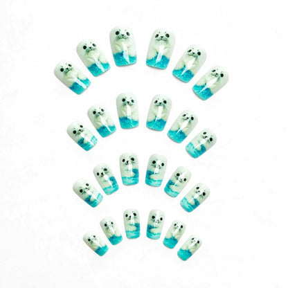 3D Seal-Themed Nail Art Acalora