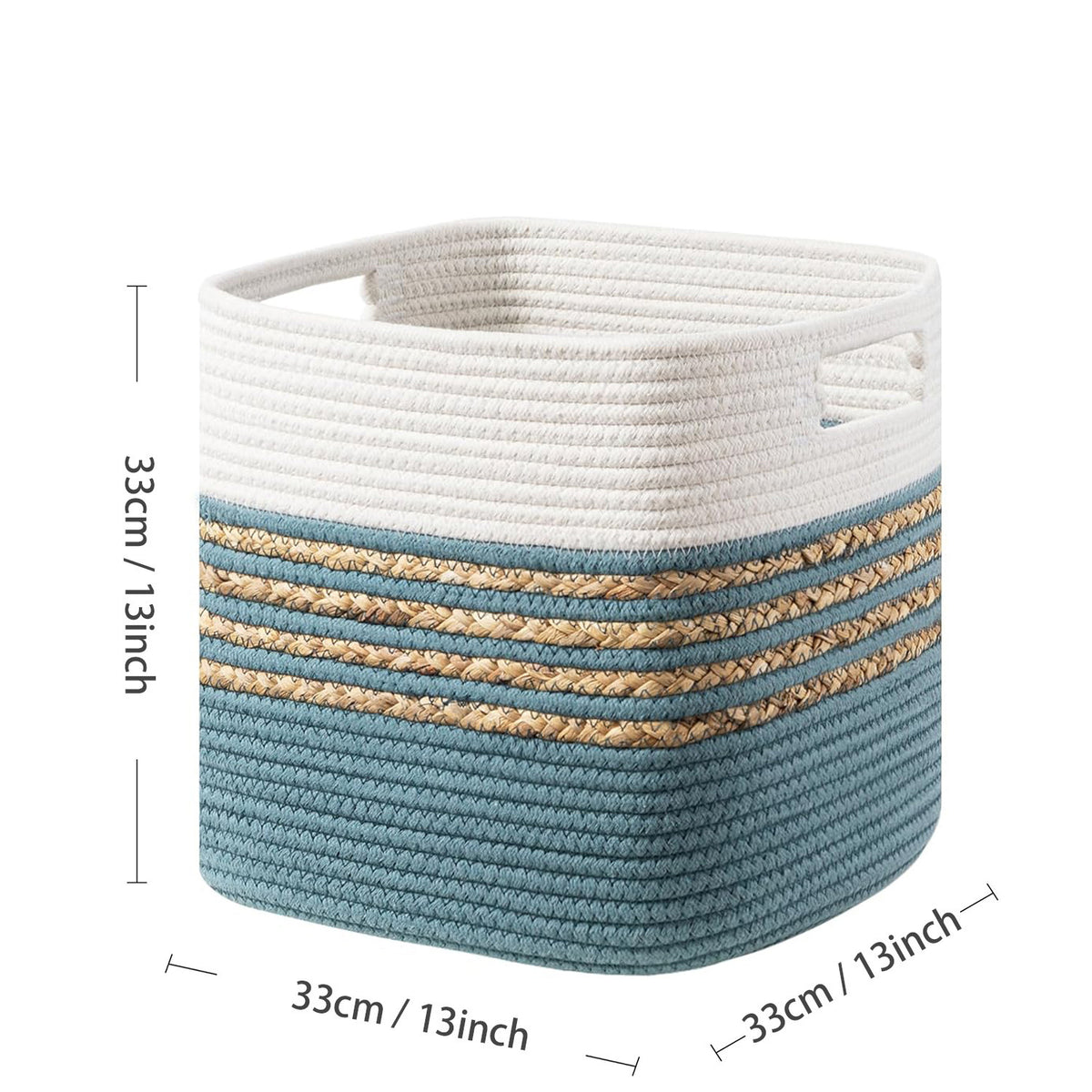 Functional storage basket with carrying handles Acalora