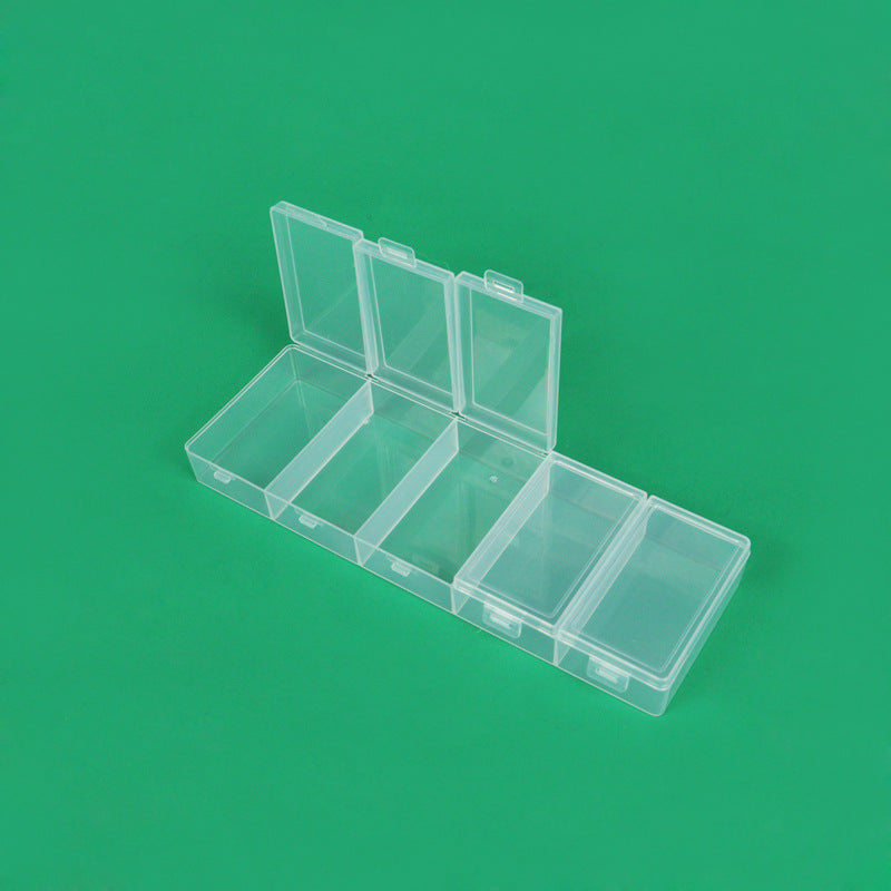 Multi-Compartment Clear Craft Storage Box Acalora