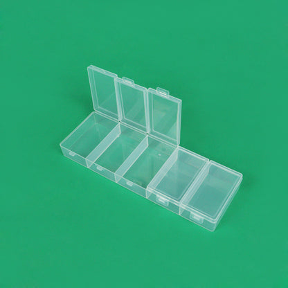 Multi-Compartment Clear Craft Storage Box Acalora