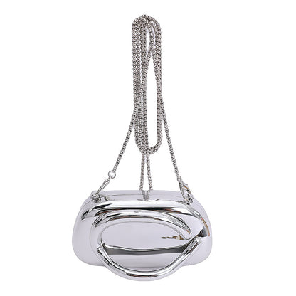 Chic Metallic Evening Clutch Acalora