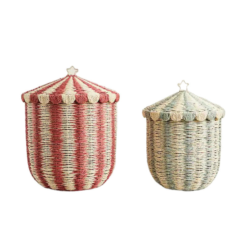 Decorative Woven Storage Canister Acalora