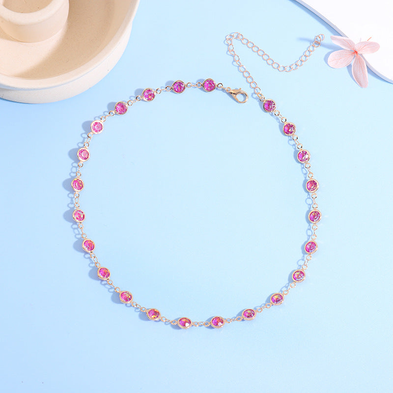 Sparkling Crystal Choker Necklace Acalora
