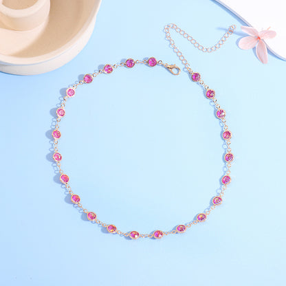 Sparkling Crystal Choker Necklace Acalora