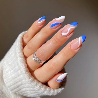 Artificial nail set with unique patterns Acalora