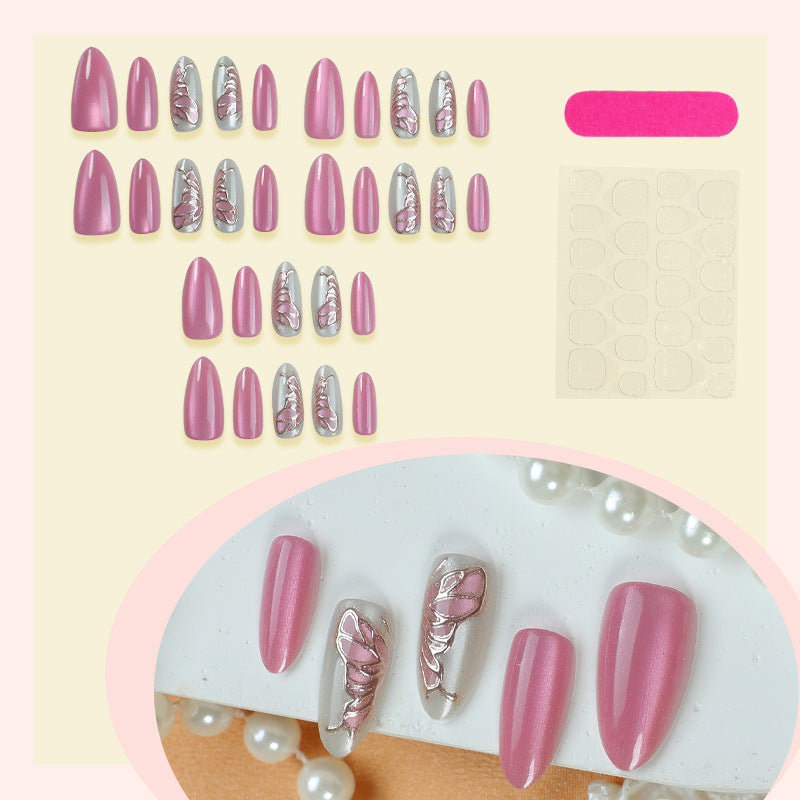 Artisan Decorated Press-On Nail Set Acalora