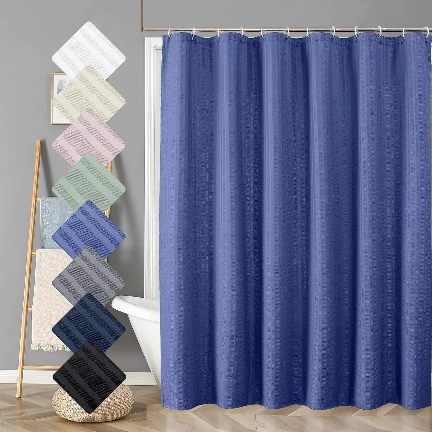 Premium Textured Shower Curtain