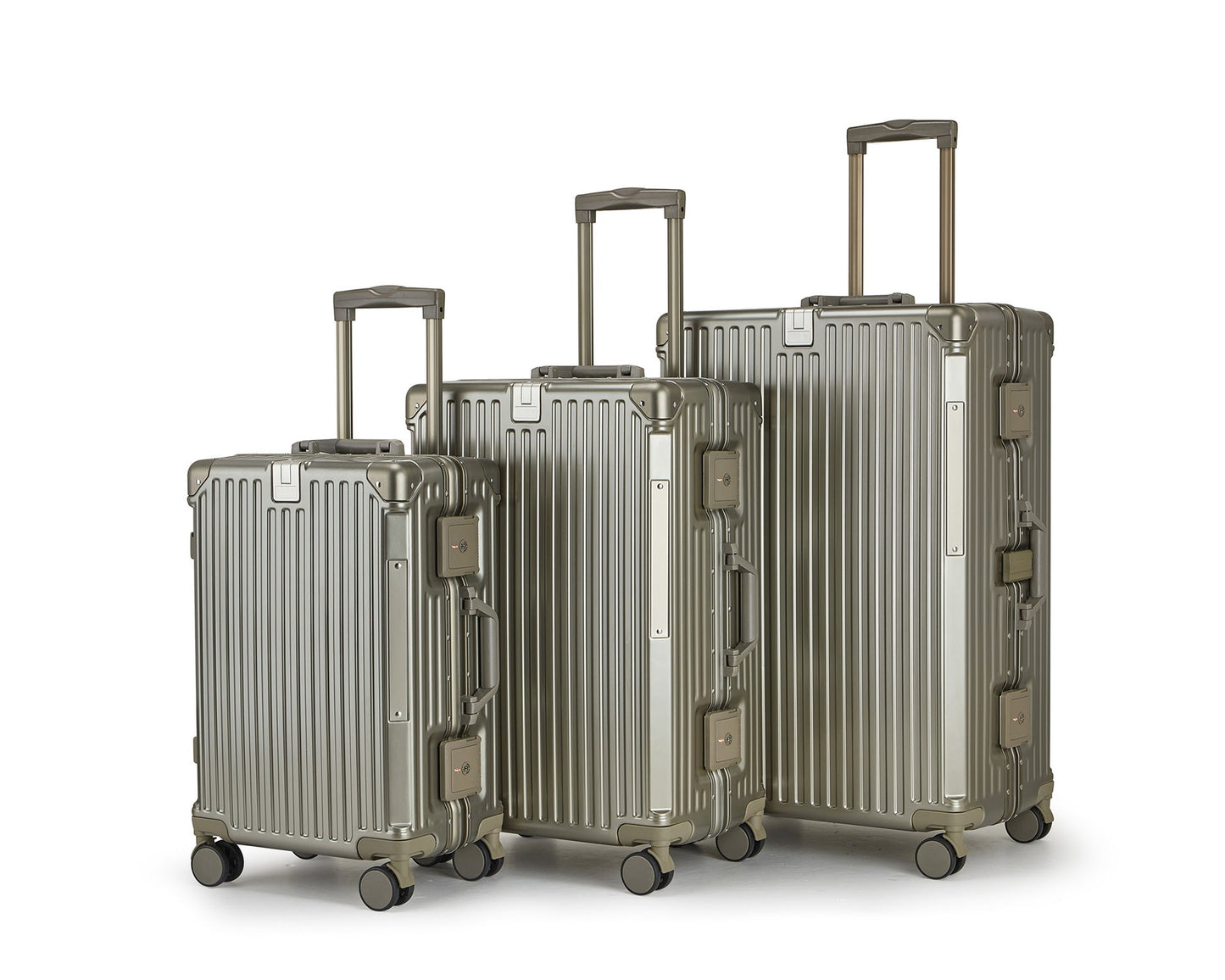 Unisex Aluminium Hard-shell Travel Luggage Set Brehn
