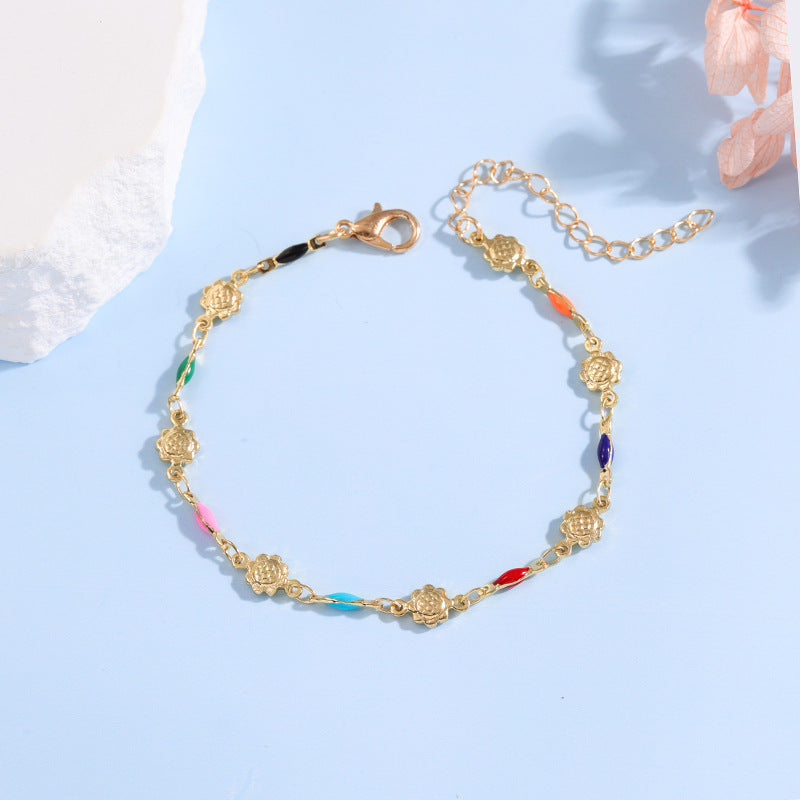 Elegant Adjustable Gemstone Chain Bracelet Acalora