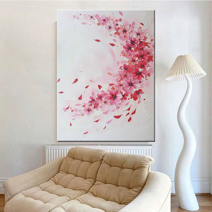 Textured Floral Wall Artwork