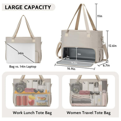 Insulated Multi-Compartment Lunch Tote Acalora