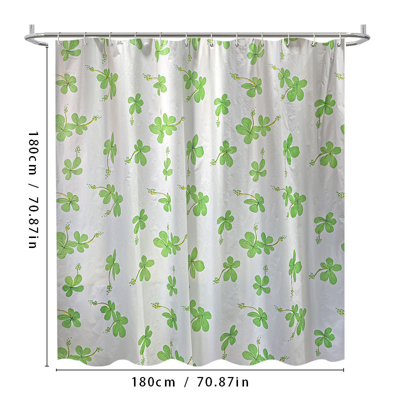 Floral Patterned Shower Curtain