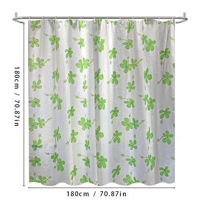 Floral Patterned Shower Curtain