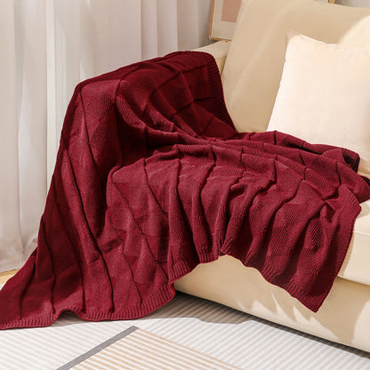 Cozy Knitted Throw Blanket