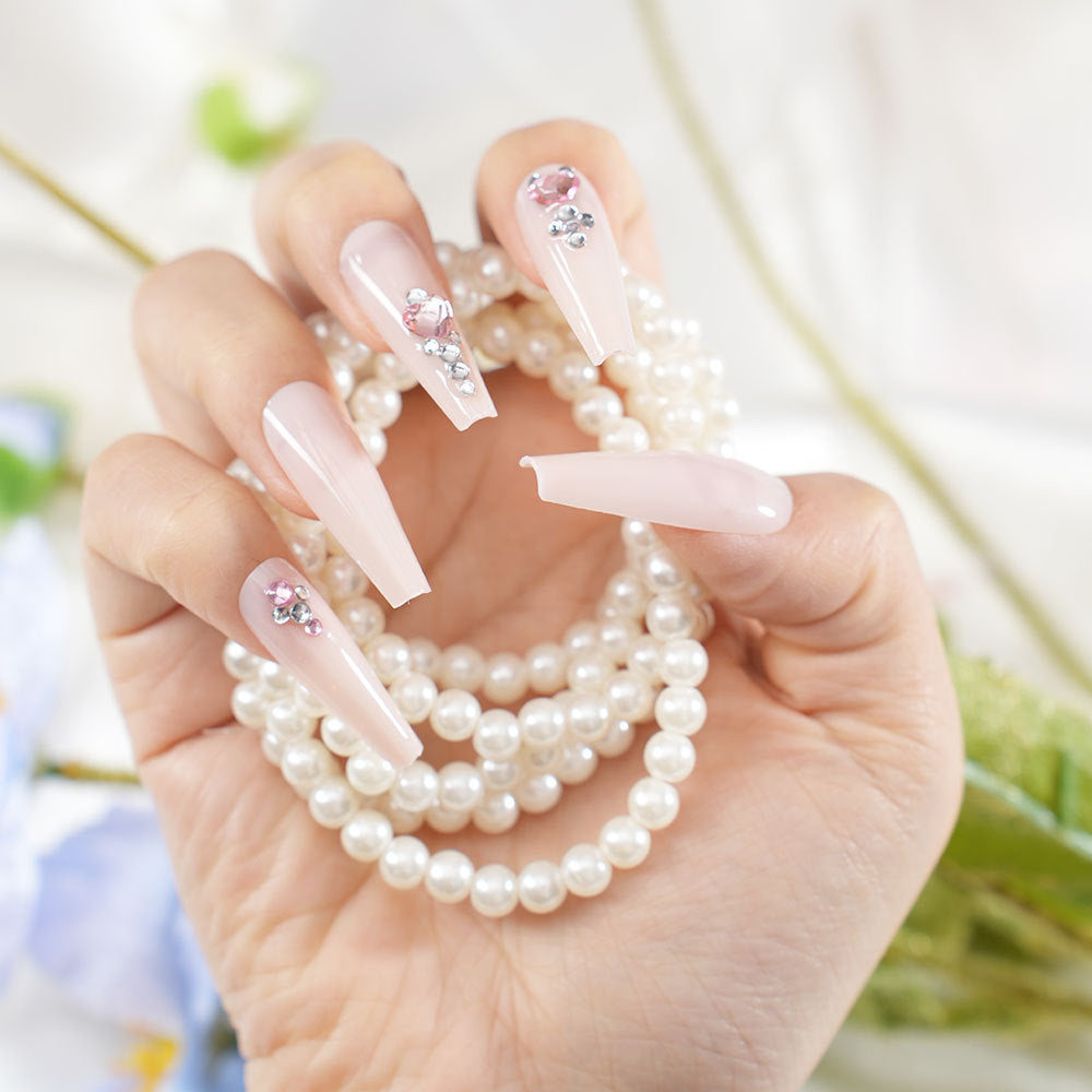 Decorative Stiletto Press-On Nails Acalora