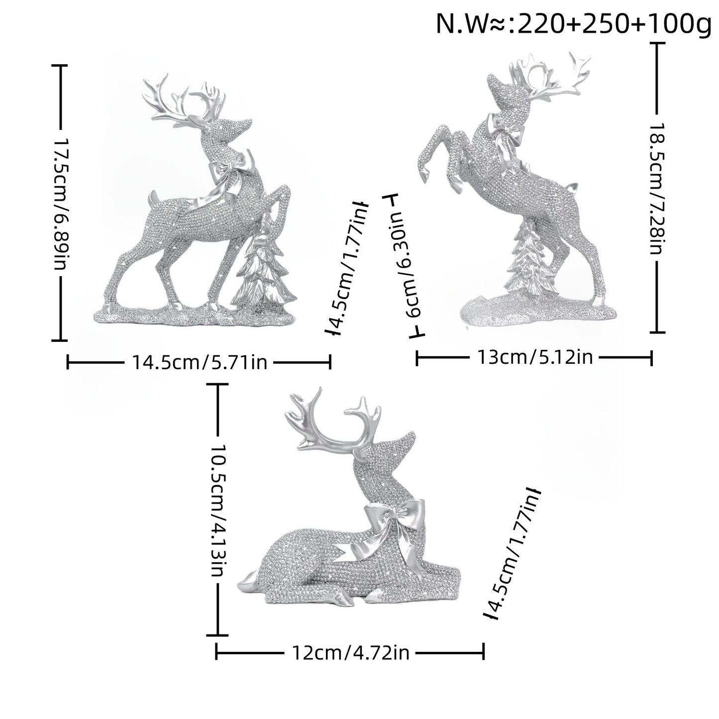 Luxurious Reindeer Sculpture Acalora