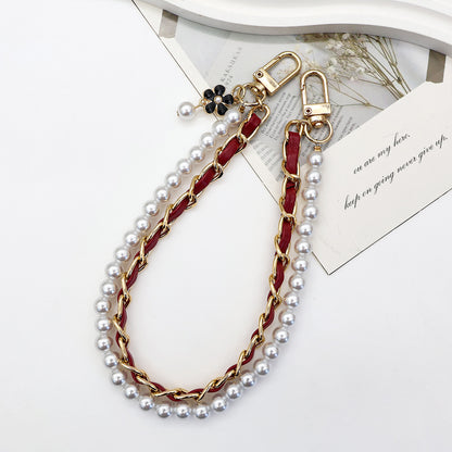 Stylish Pearl-Embellished Eyewear Chain Acalora