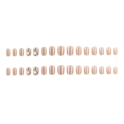 Acrylic nail set with glamorous gold details Acalora