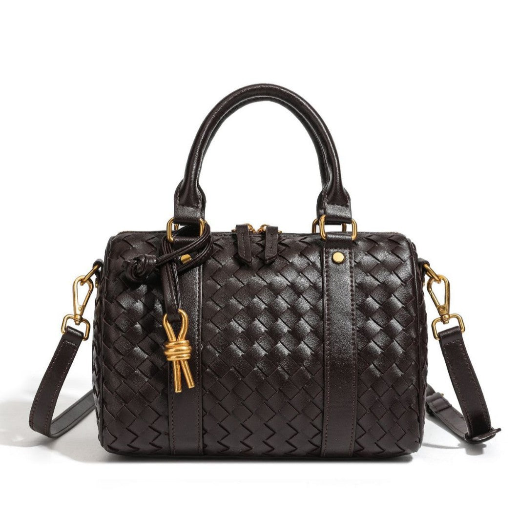 Woven Leather Handbag Acalora