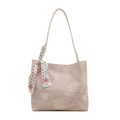 Floral Patterned Shoulder Tote Bag Acalora