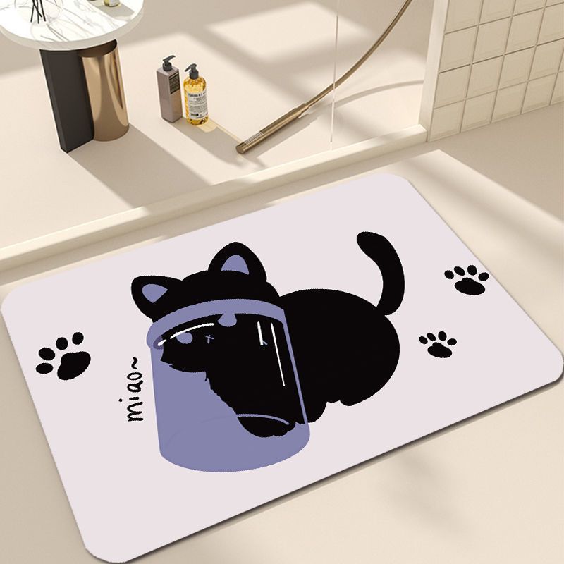 Cute Cat Design Bath Mat