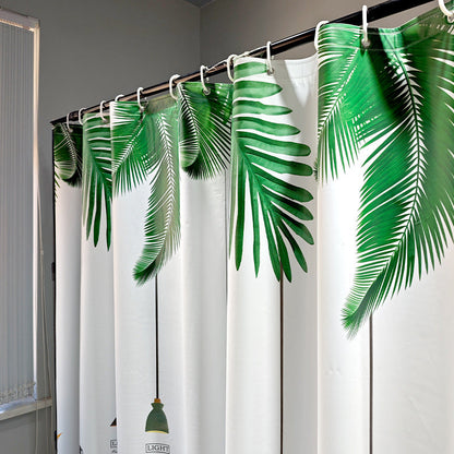 Tropical Garden Themed Shower Curtain