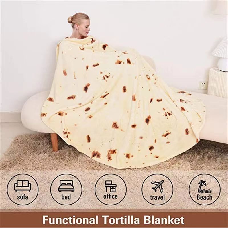 Watermelon Print Plush Throw Blanket