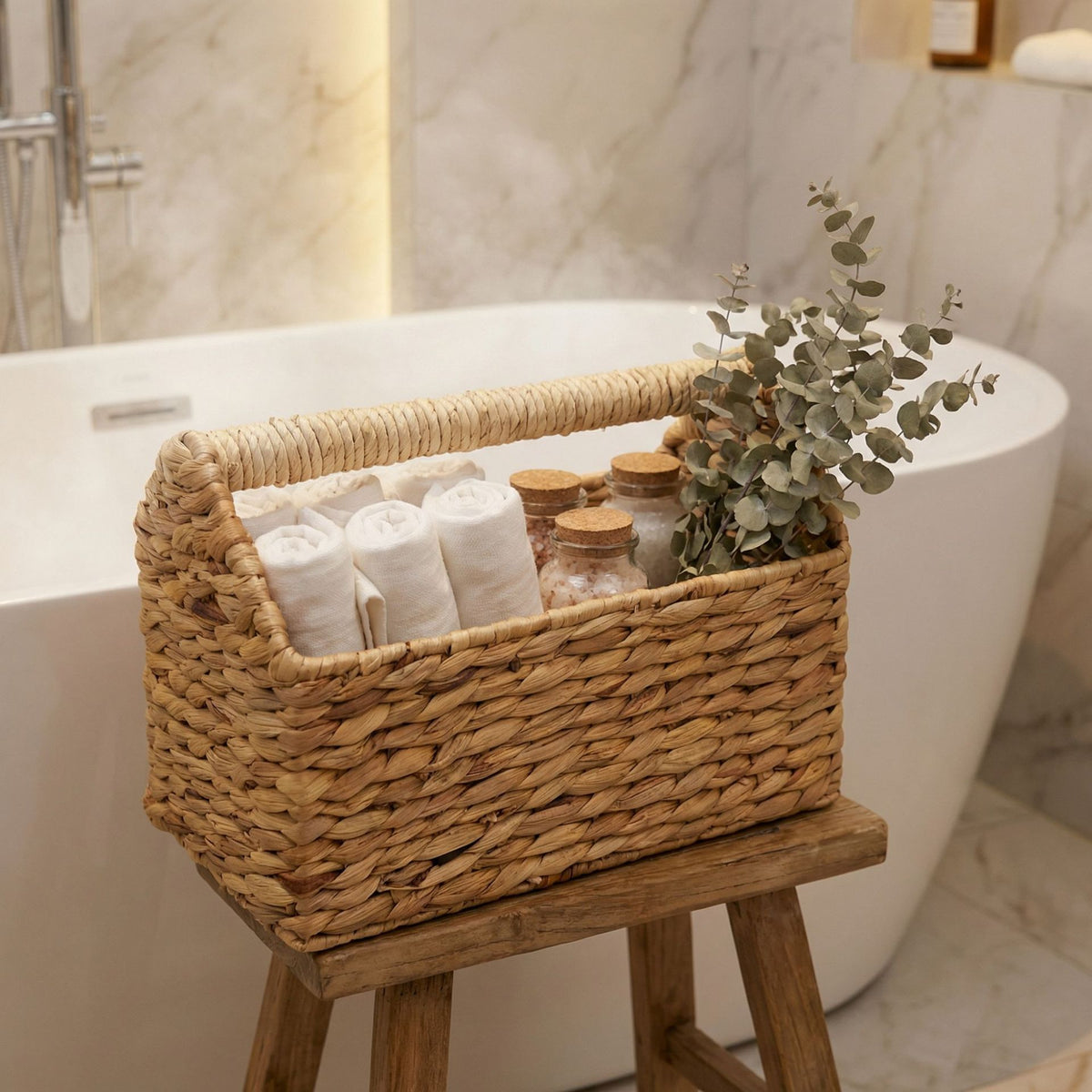 Handcrafted Storage Basket Made of Natural Materials Acalora