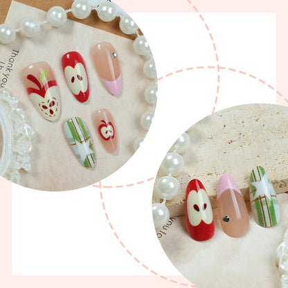 Whimsical Themed Press-On Nail Art Set Acalora