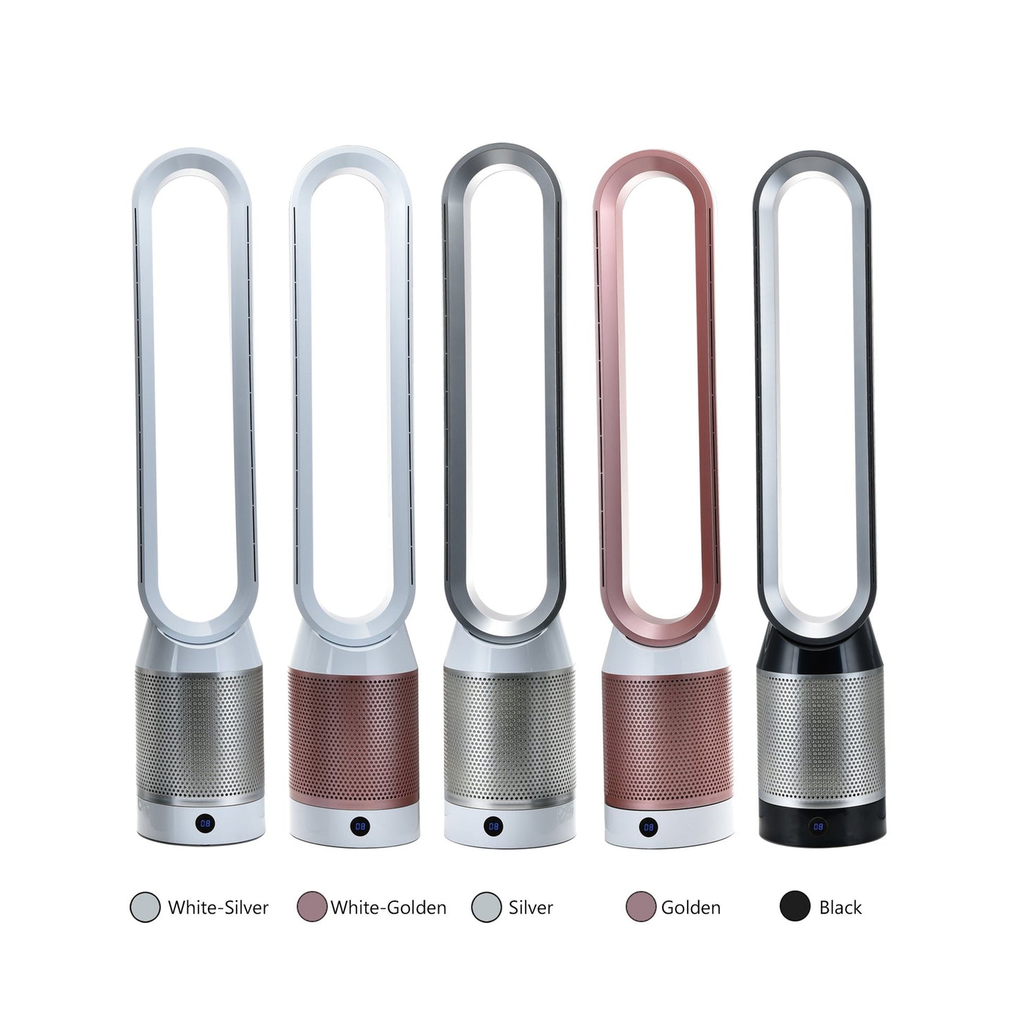 Cool bladeless tower fan with HEPA air purifier and remote control Skanto